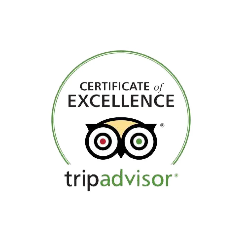 TripAdvisor badge of excellence